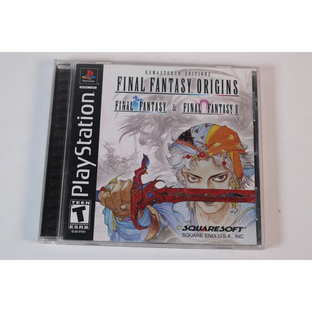 Final Fantasy Origins Black Label (Sony PS1) CIB, Manual, Registration Card